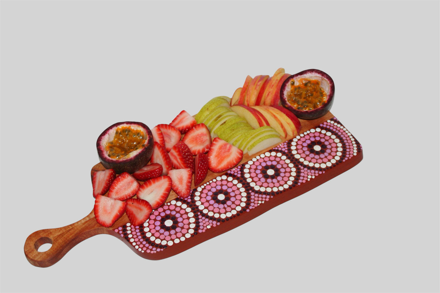 Pink Dot Painted Cheese Board