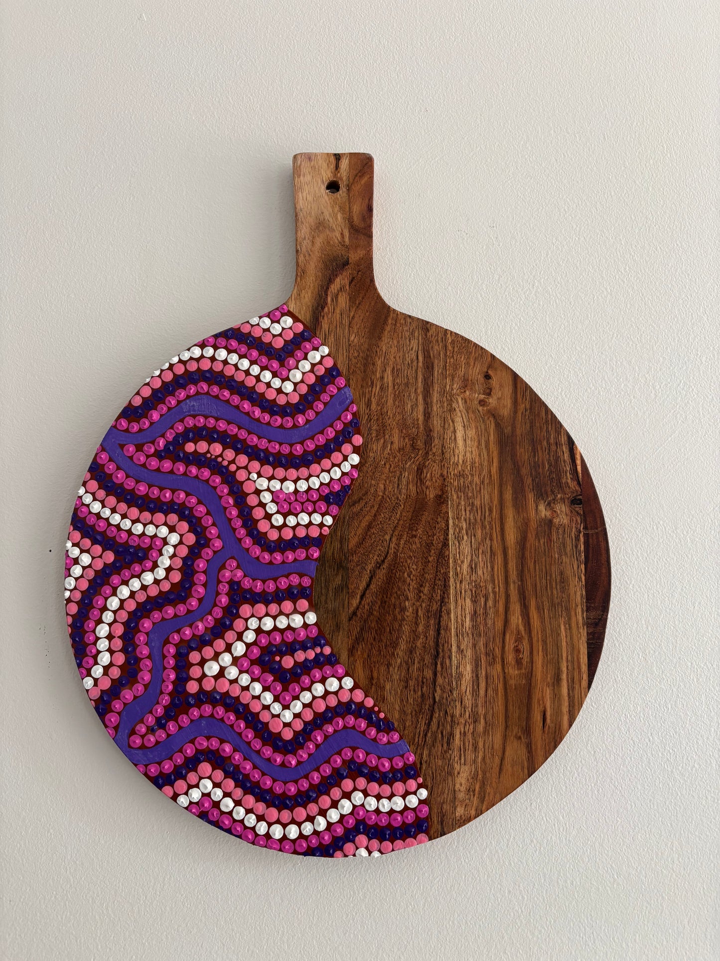 Pink/purple cheese board